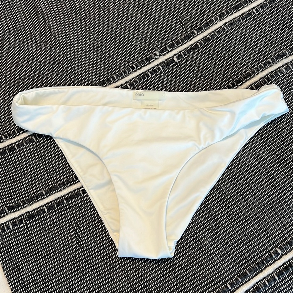 New Onia Bikini Bottom in White